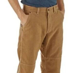 Patagonia Iron Forge Hemp Canvas Pants Double Knee Coriander Brown 33 waist